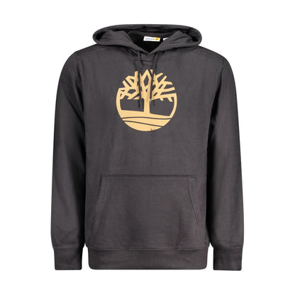 Black Cotton Men Sweater