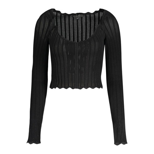 Jersey Viscosa Negro Mujer