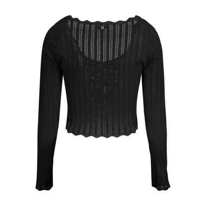 Jersey Viscosa Negro Mujer