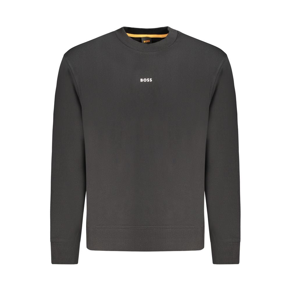 Jersey Negro Algodón Hombre