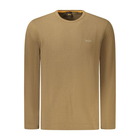 Jersey de algodón marrón para hombre