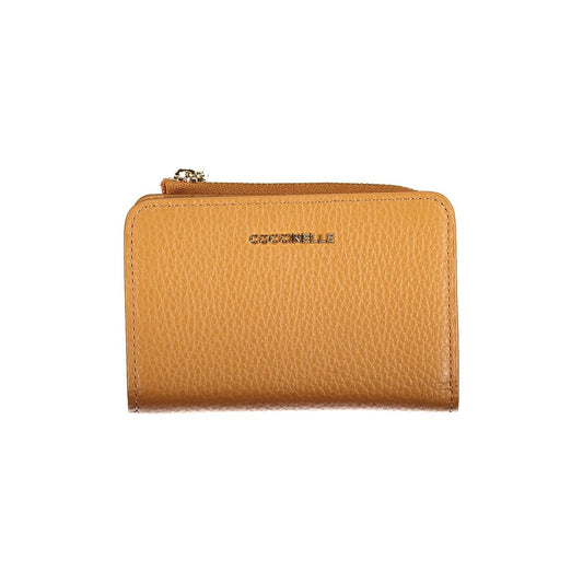 Cartera de piel marrón