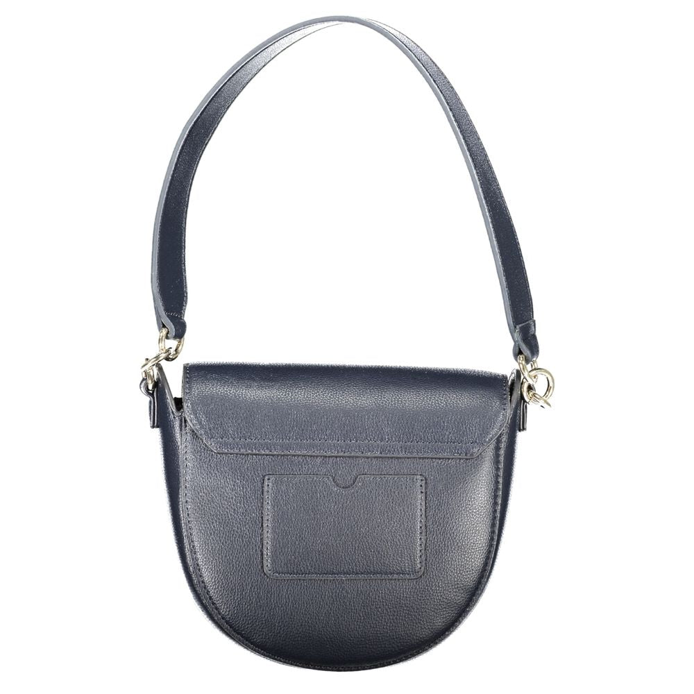 Blue Polyester Handbag