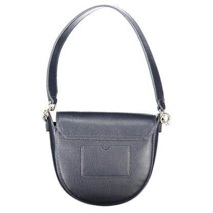 Blue Polyester Handbag