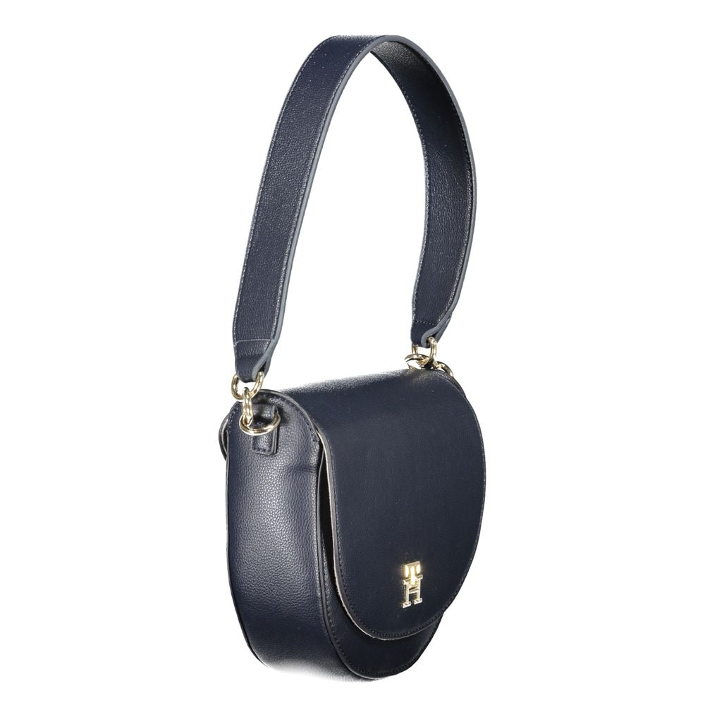 Blue Polyester Handbag
