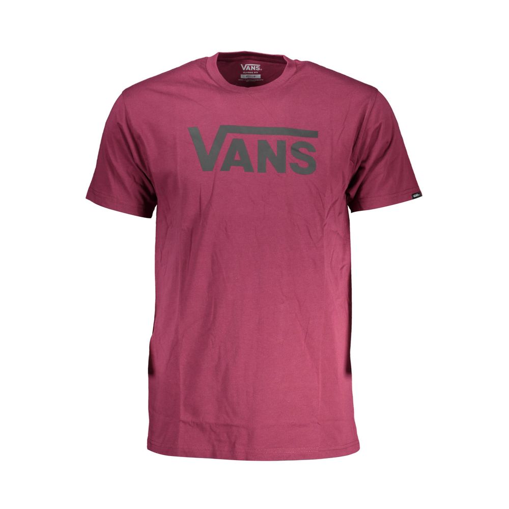 Camiseta púrpura de algodón para hombre