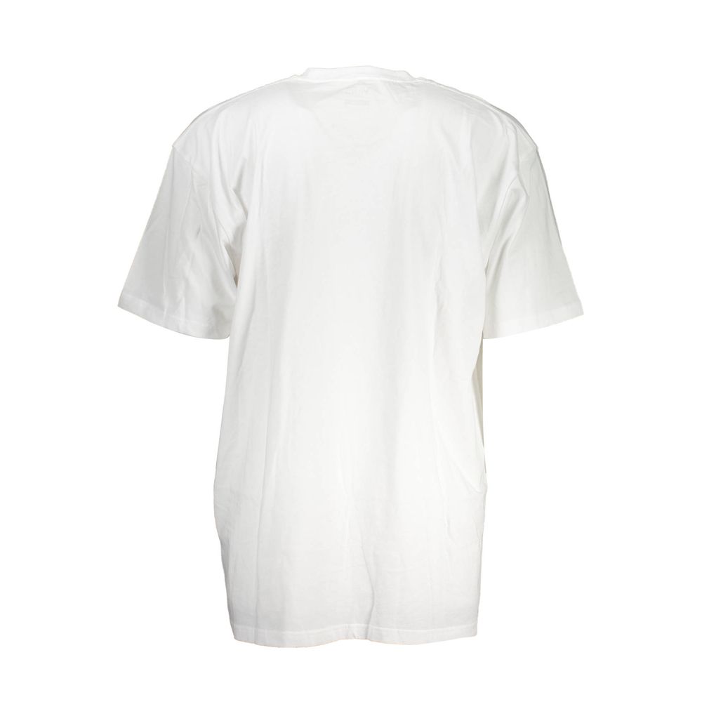 Camiseta blanca de algodón para hombre