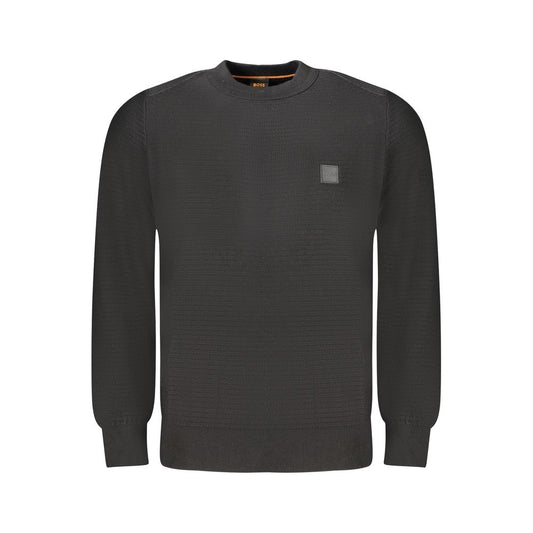Jersey Negro Algodón Hombre