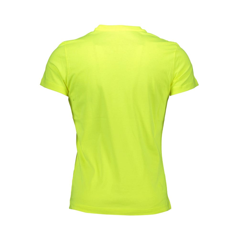 Camiseta amarilla de algodón para hombre