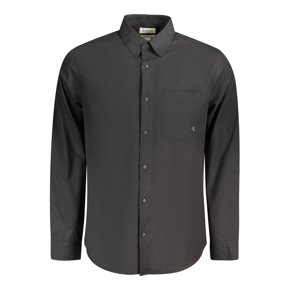 Camisa negra de algodón
