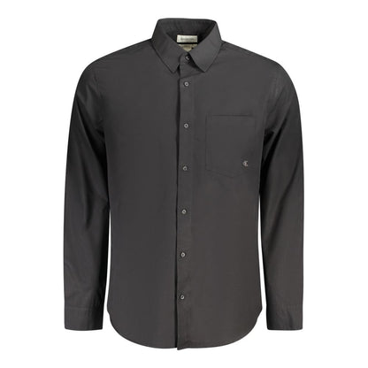 Camisa negra de algodón
