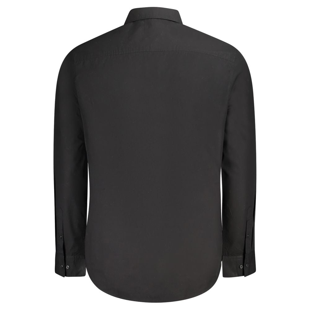 Camisa negra de algodón