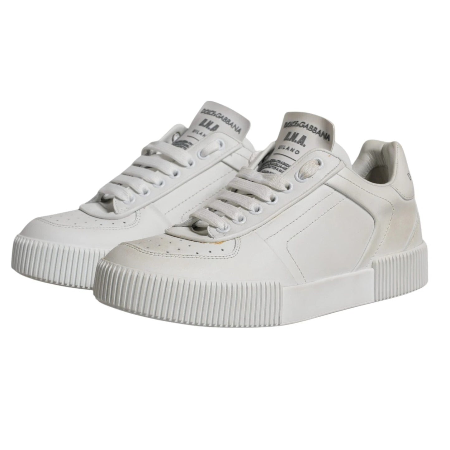 Zapatillas de piel Miami blancas