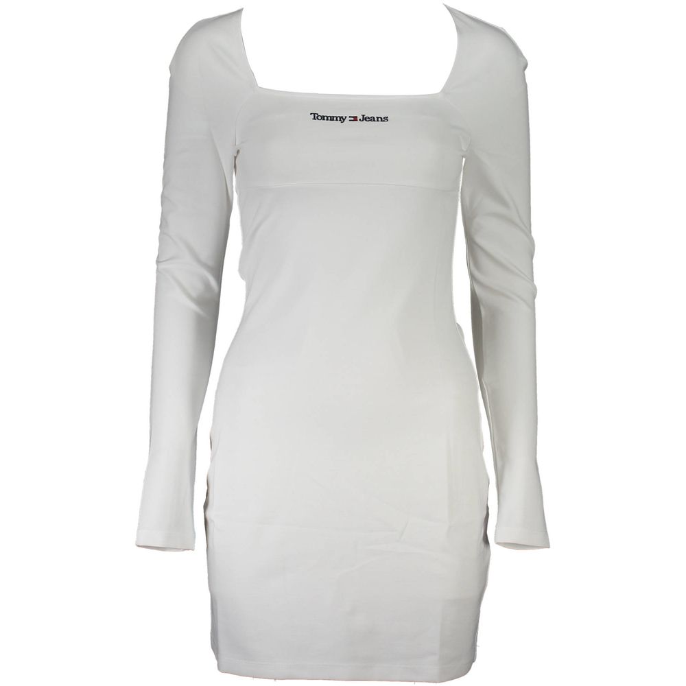 White Elastane Dress