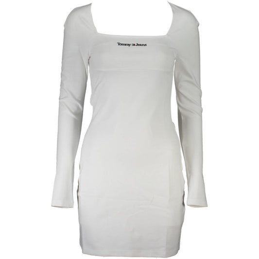 White Elastane Dress
