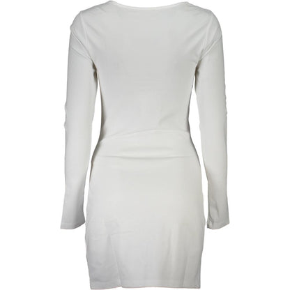 White Elastane Dress