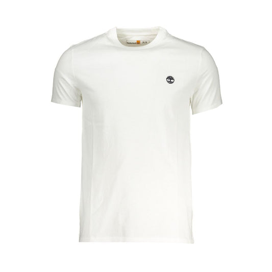 Camiseta blanca de algodón para hombre