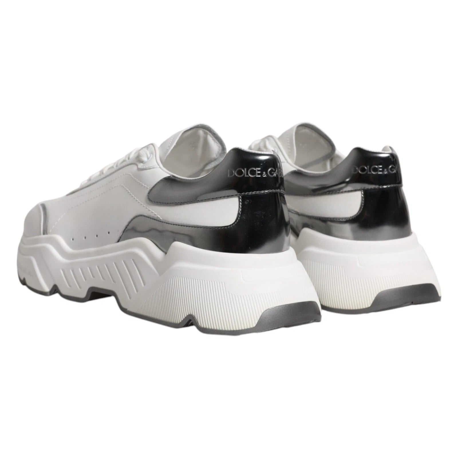 Blanco Plata DAYMASTER Cuero Zapatillas Zapatos