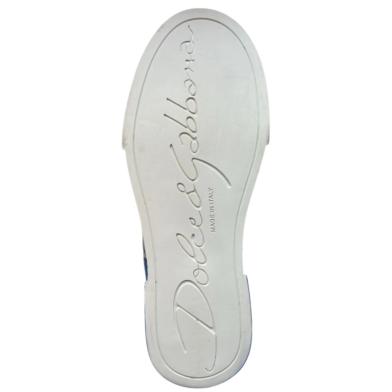 White Blue Logo Portofino Sneakers Shoes