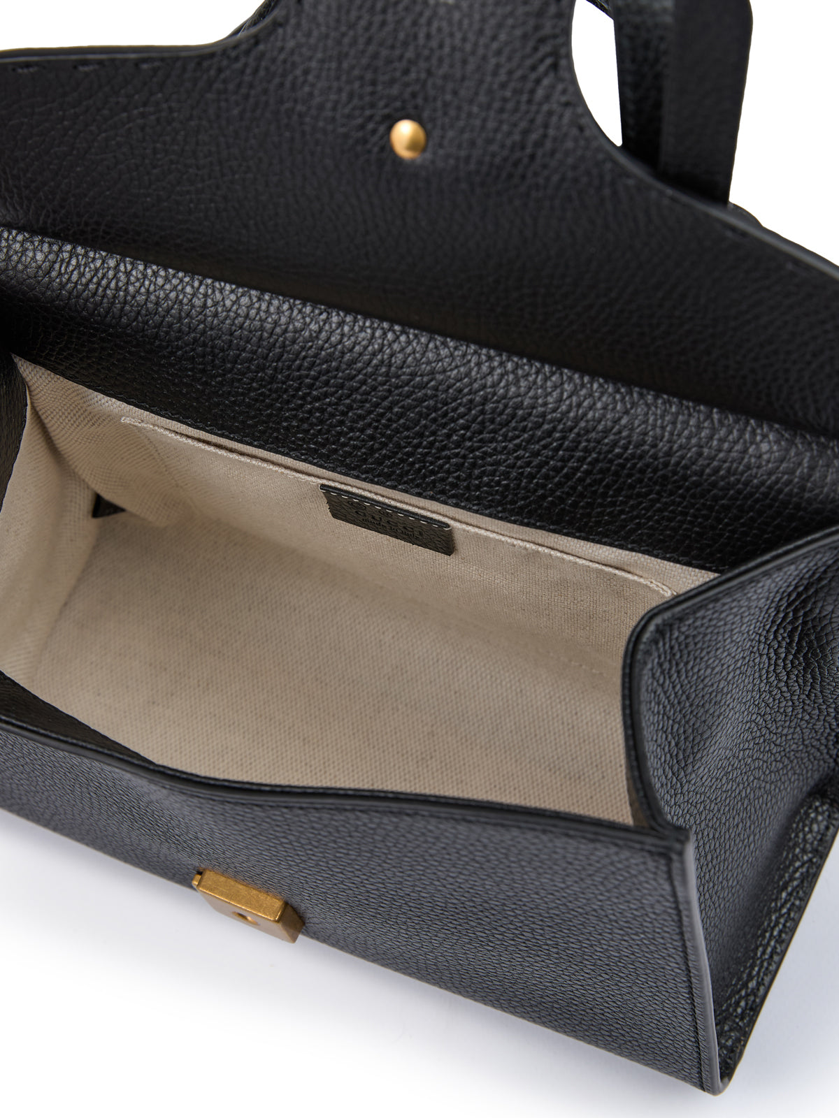 Black Leather GG Marmont Handbag