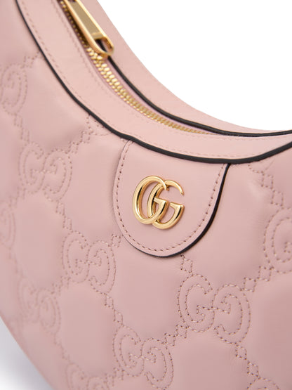 Light Pink Leather Shoulder Bag