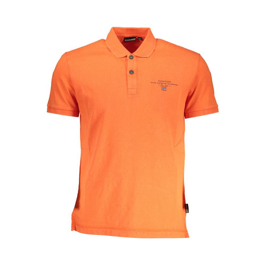 Polo rojo de algodón para hombre