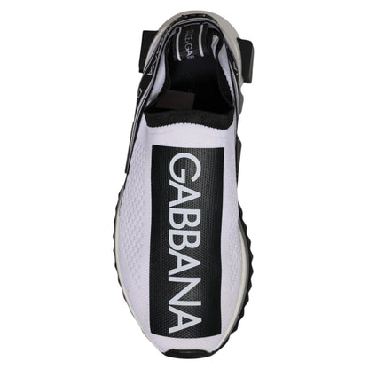 White Black Slip On Sorrento Sneakers Shoes
