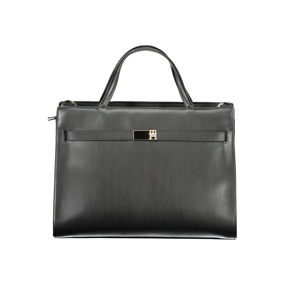 Bolso de polietileno negro para mujer