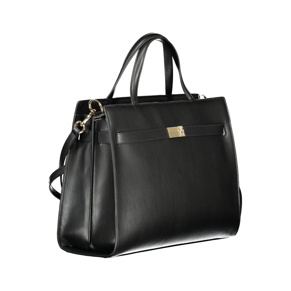 Bolso de polietileno negro para mujer