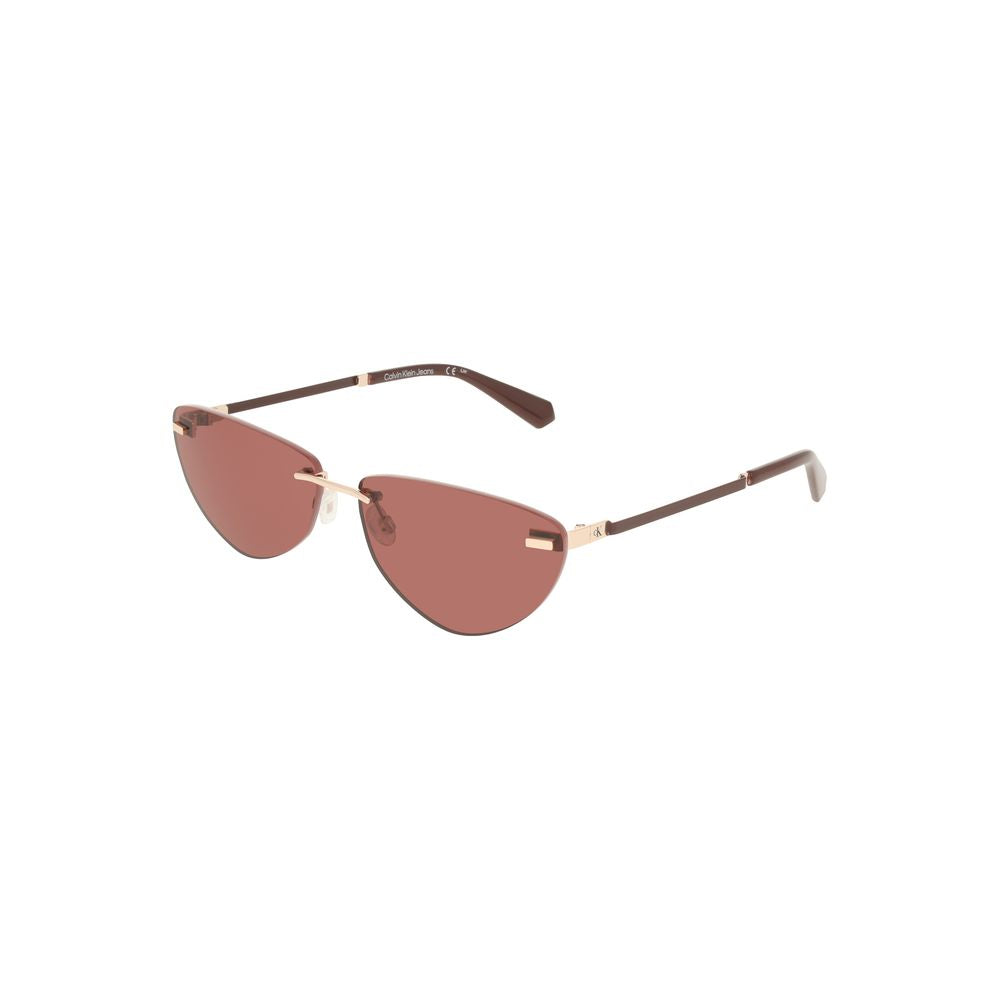 Pink Metal Women Sunglass