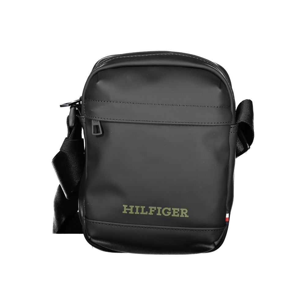 Bolso bandolera de polietileno negro
