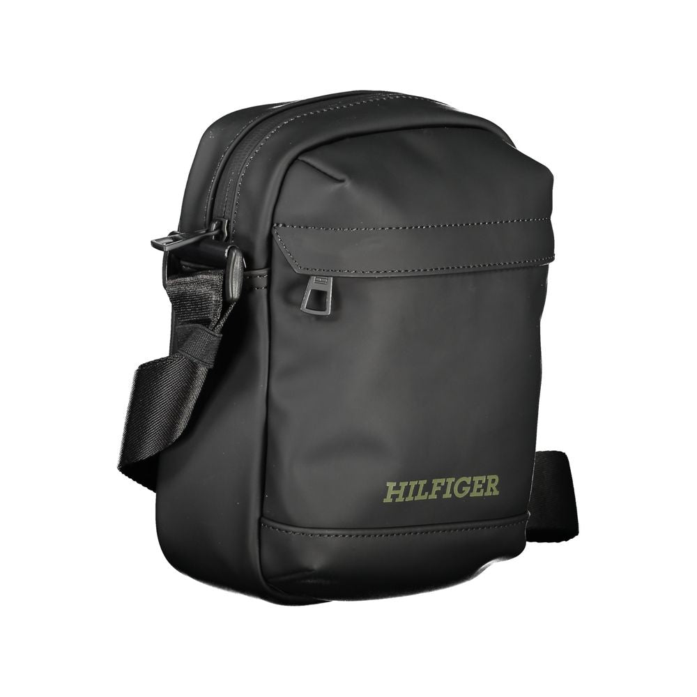 Bolso bandolera de polietileno negro
