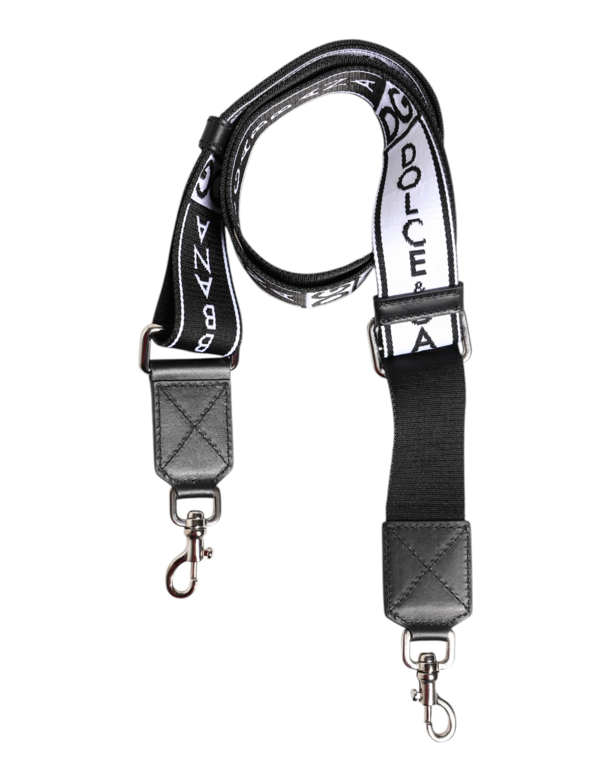Black White Nylon Men Bag Handle Shoulder Strap