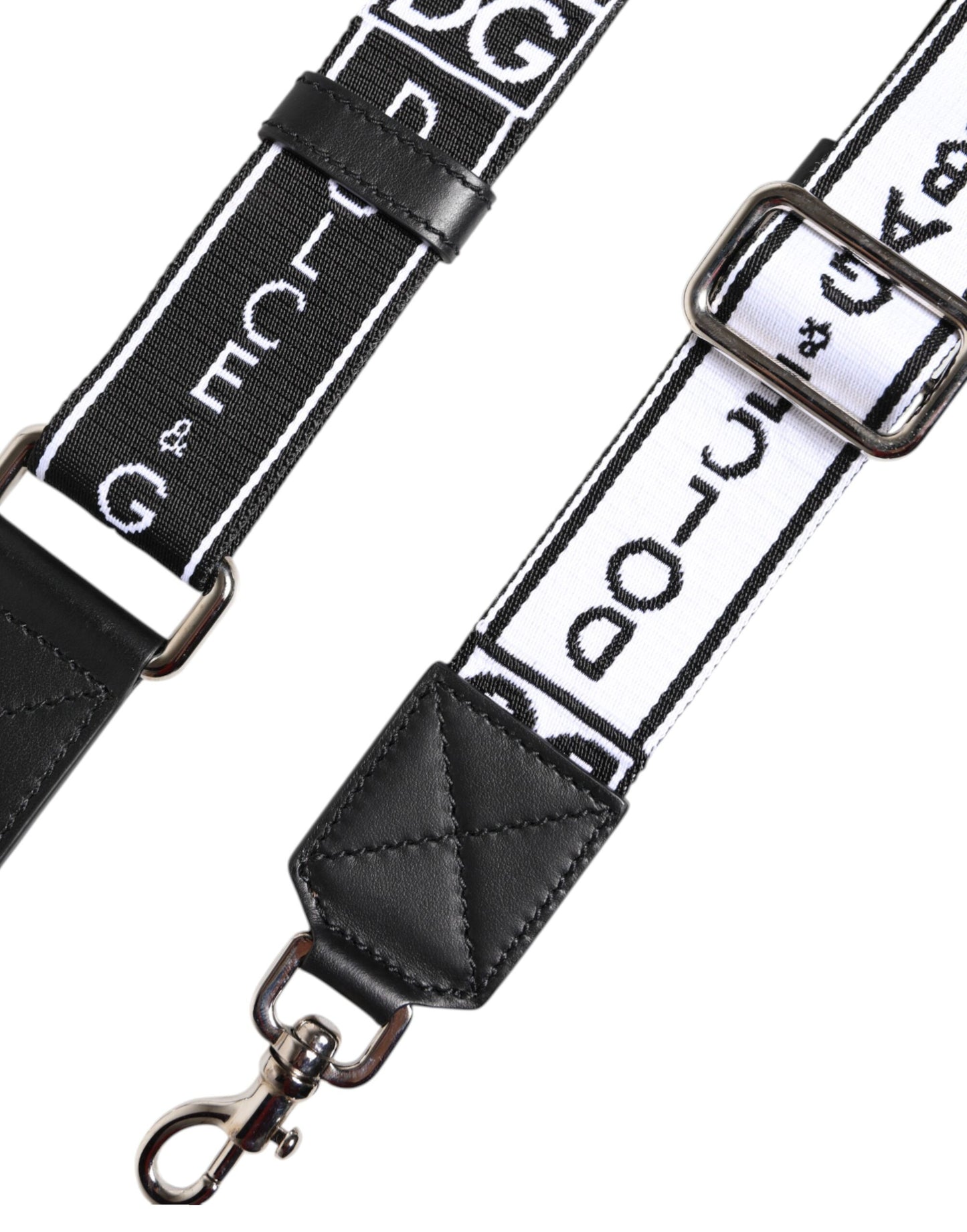Black White Nylon Men Bag Handle Shoulder Strap