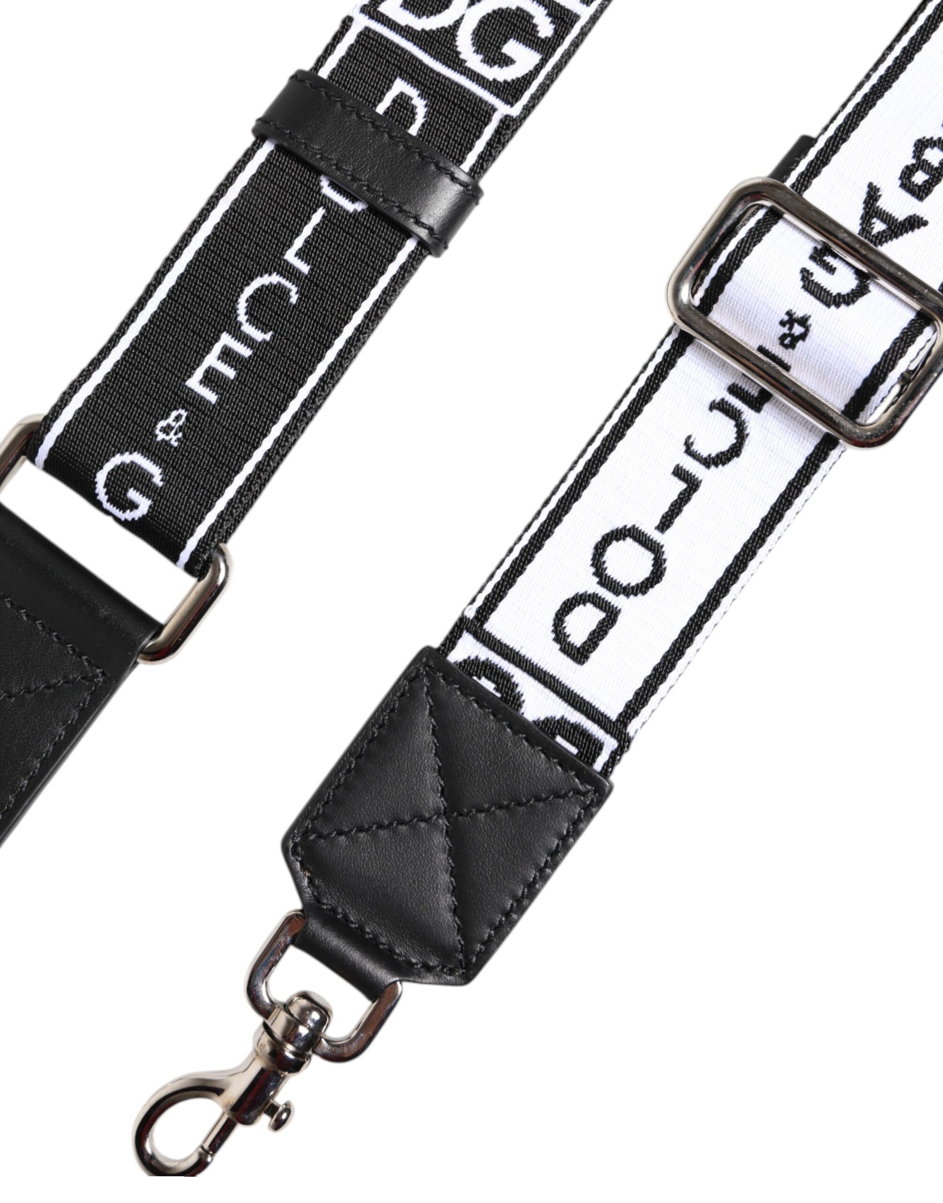 Black White Nylon Men Bag Handle Shoulder Strap