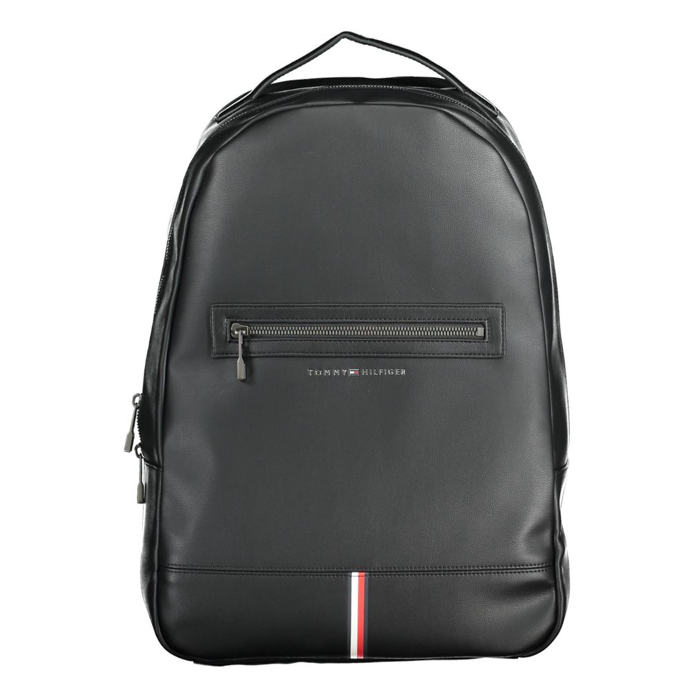 Mochila negra de polietileno para hombre