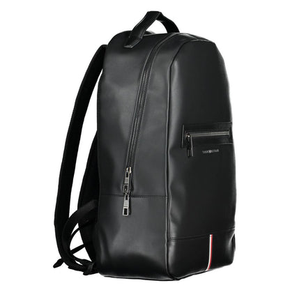 Mochila negra de polietileno para hombre