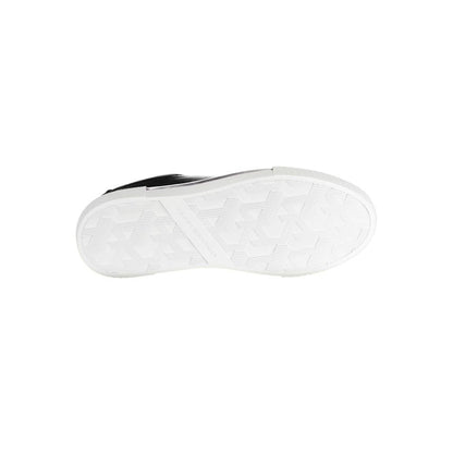 Black Leather Women Sneaker