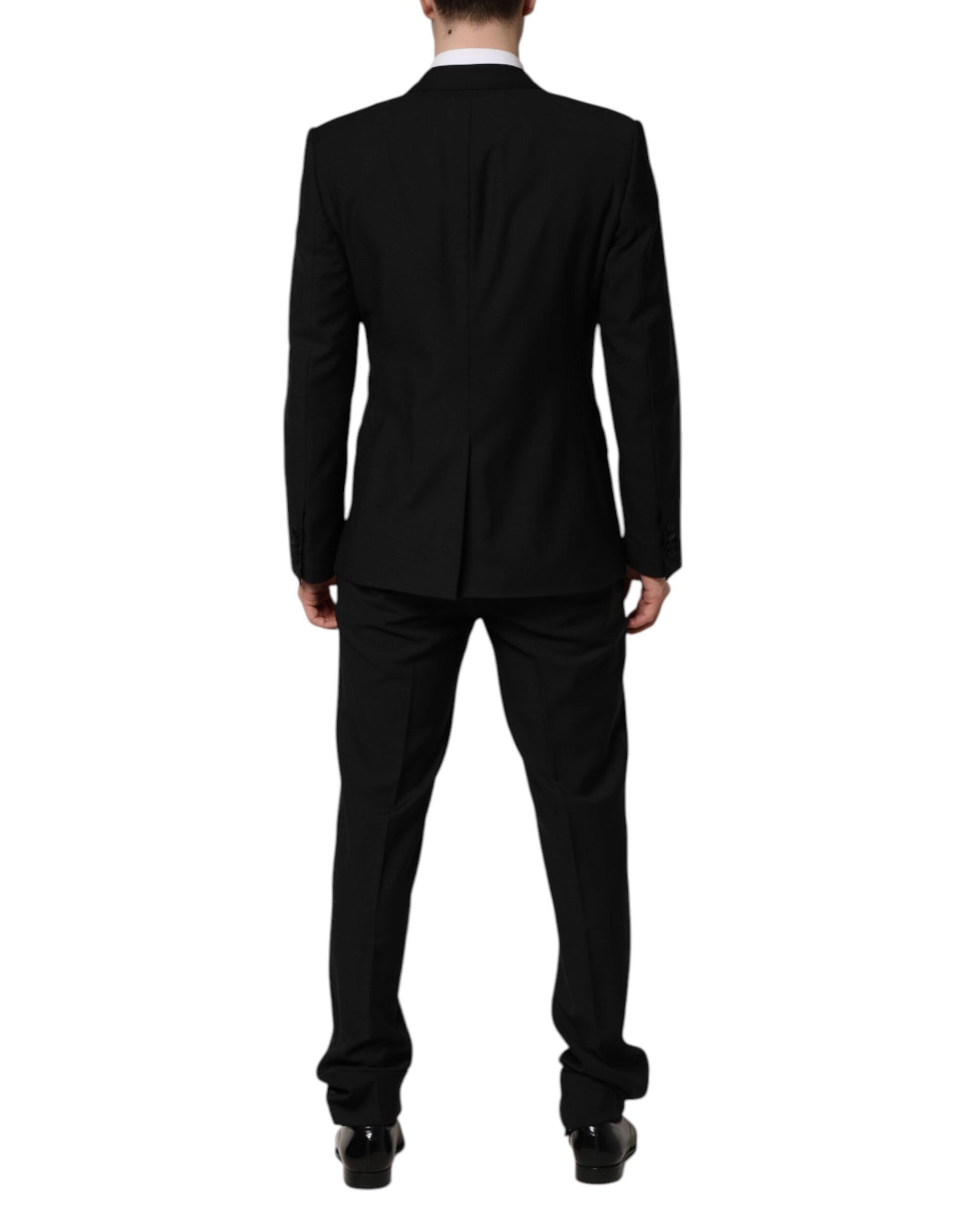 Black MARTINI Crystal Embellished 3 Pc Suit