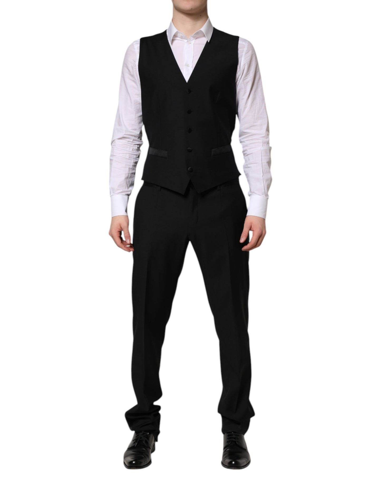 Black MARTINI Crystal Embellished 3 Pc Suit