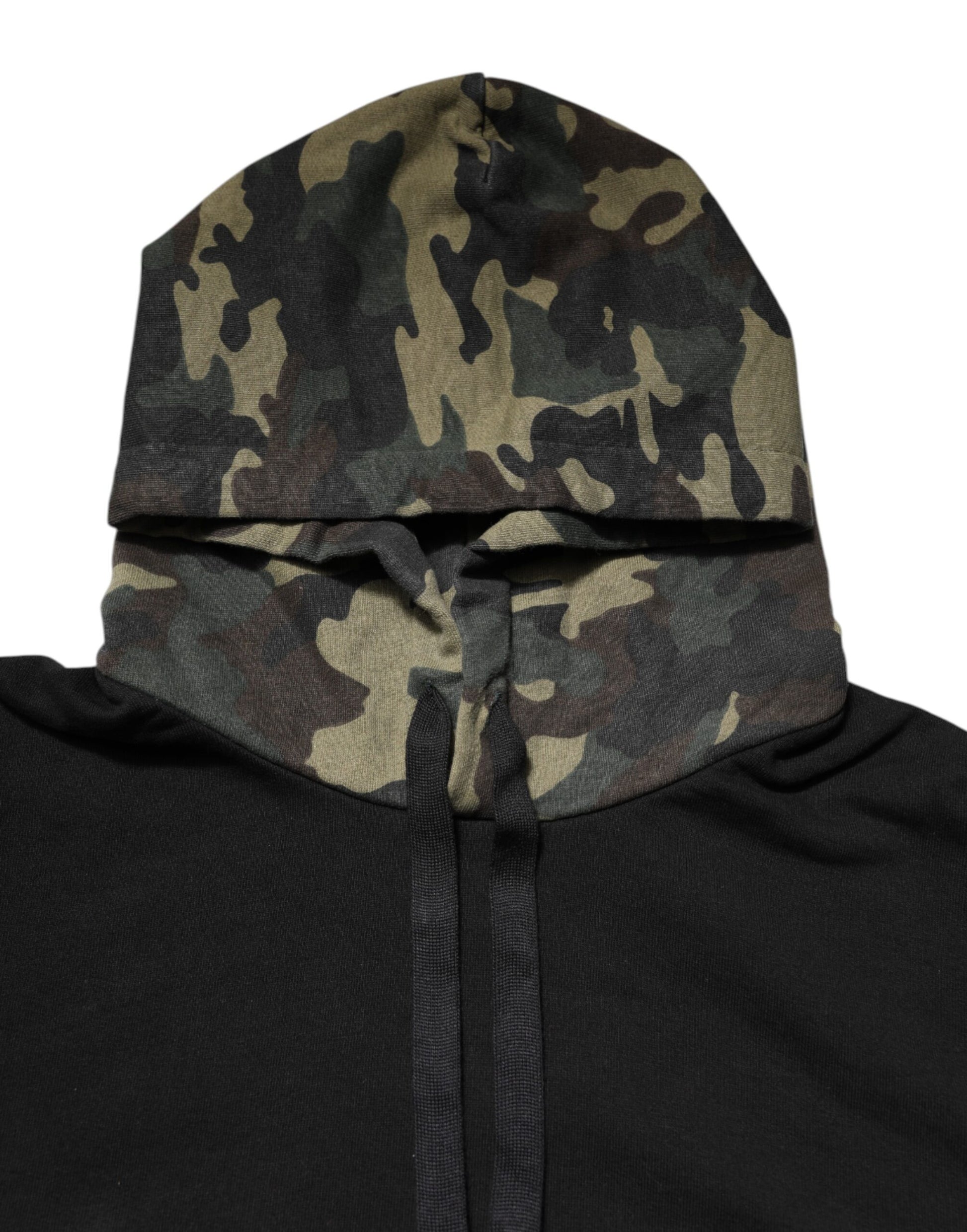 Sudadera con Capucha Camuflaje Negro