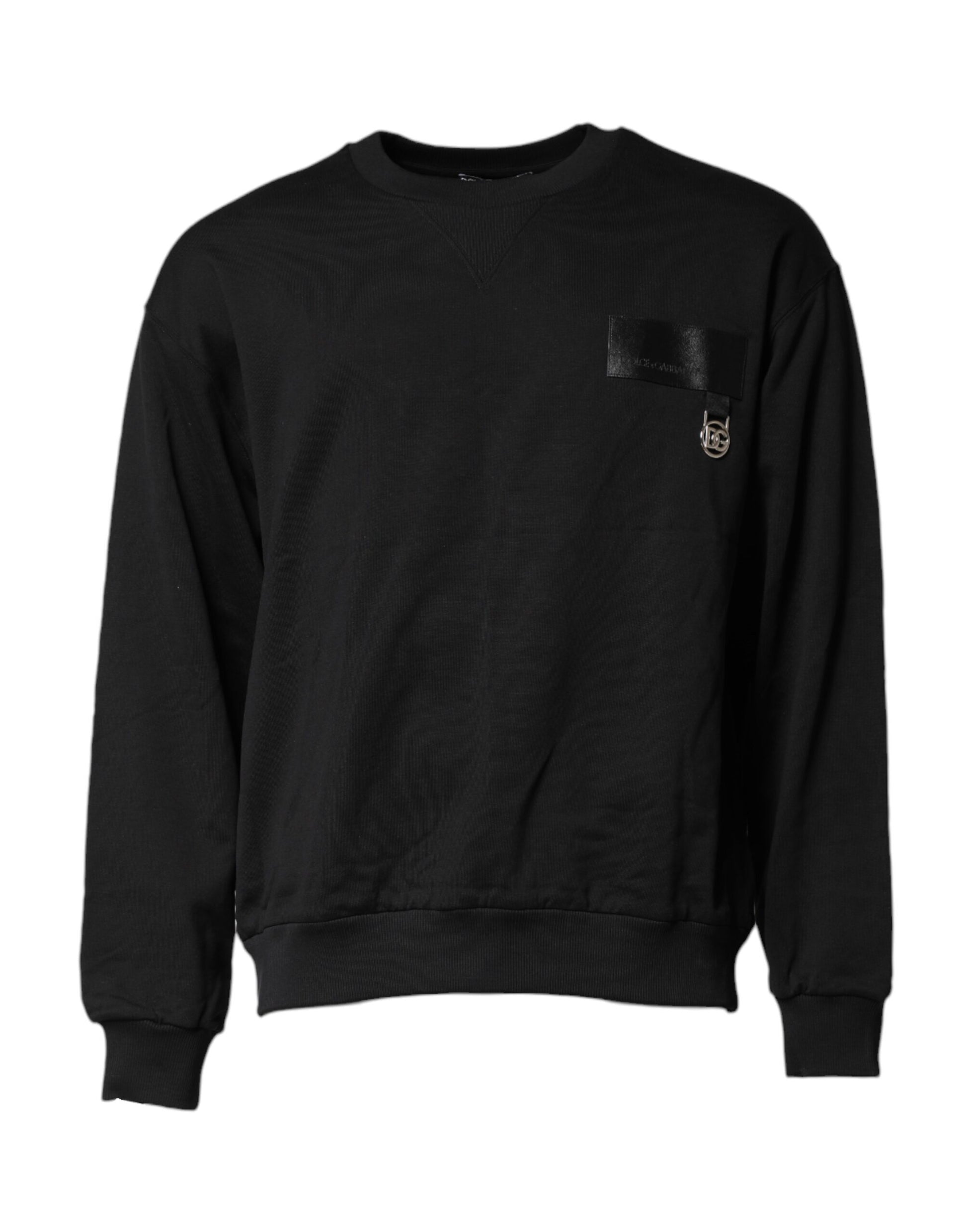 Sudadera negra DG Logo Crew Neck Sweater