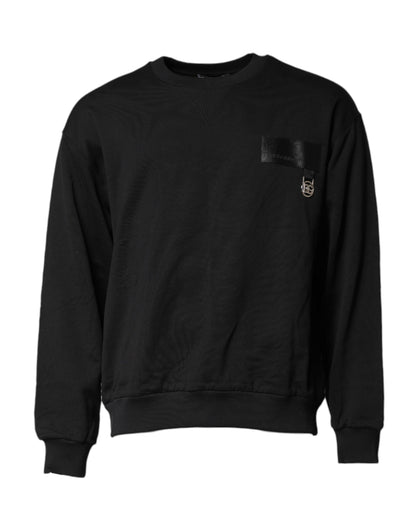 Sudadera negra DG Logo Crew Neck Sweater