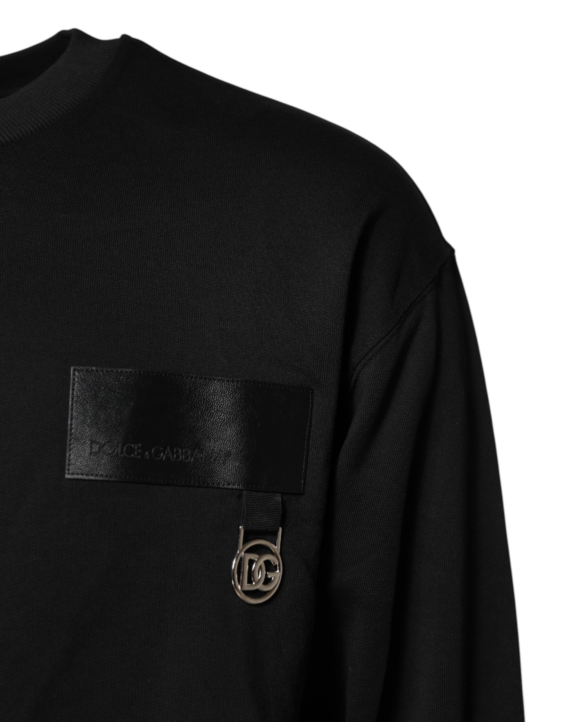 Sudadera negra DG Logo Crew Neck Sweater