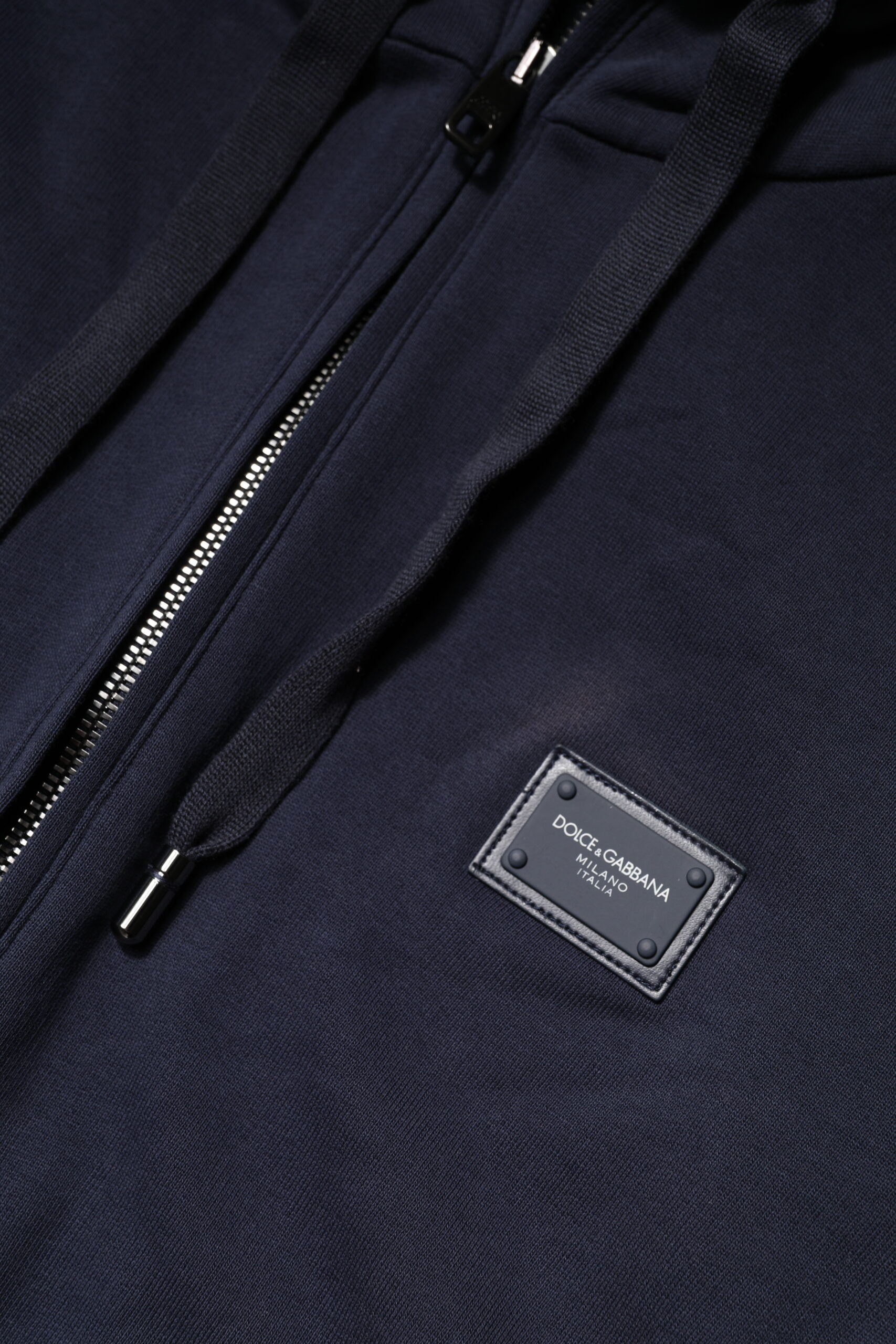 Dark Blue FullZip Hooded Sweatshirt Sweater