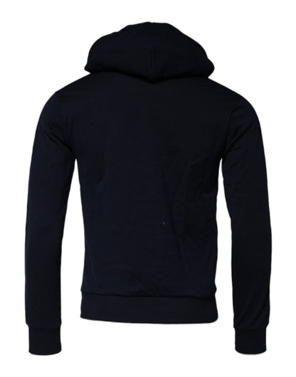 Black Crown Cotton Hooded Sweatshirt Sweater