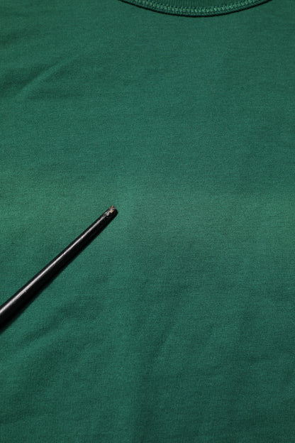 Green Cotton DG Plaque Round Neck T-shirt