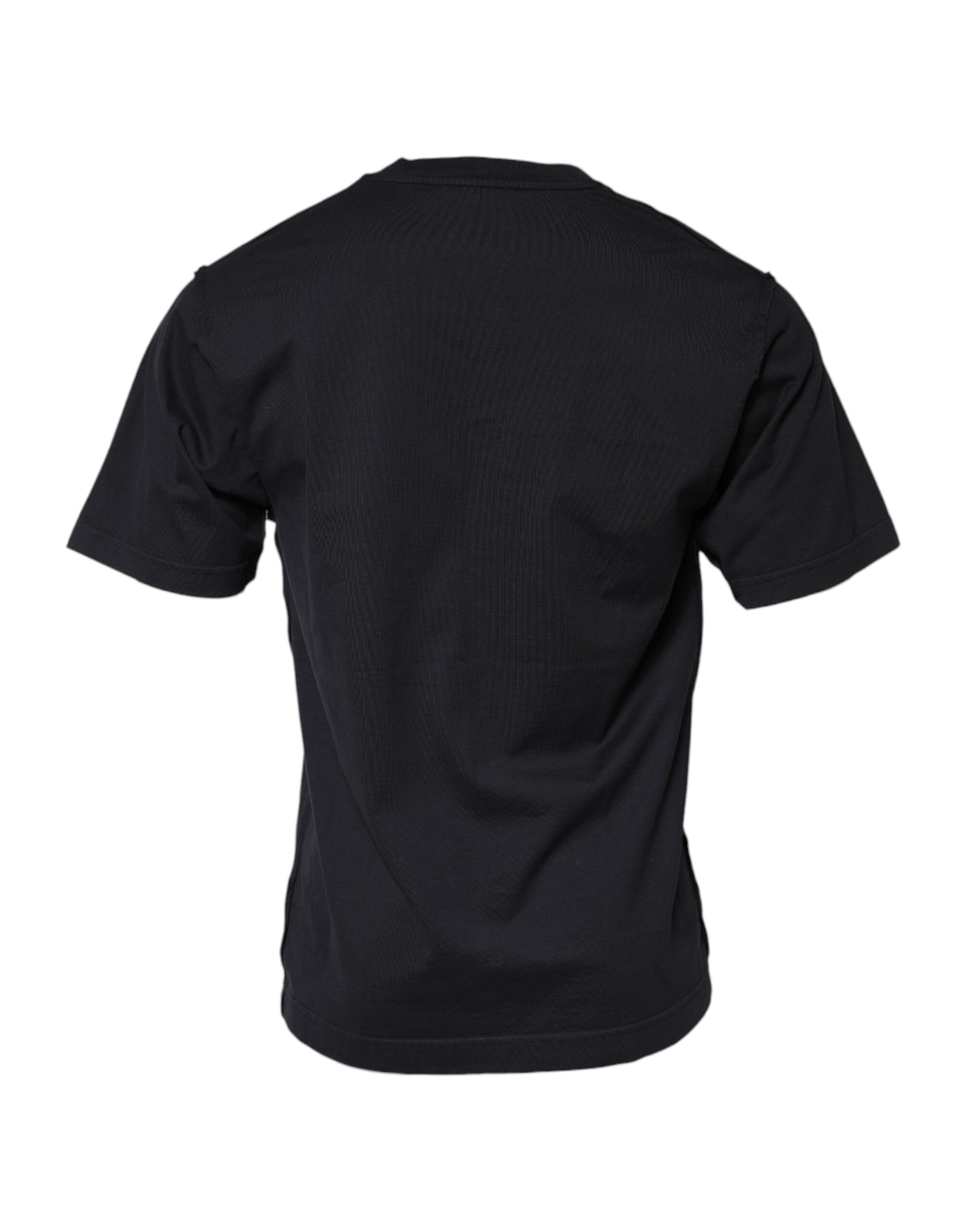 Black DG Anchor Print Crew Neck T-shirt