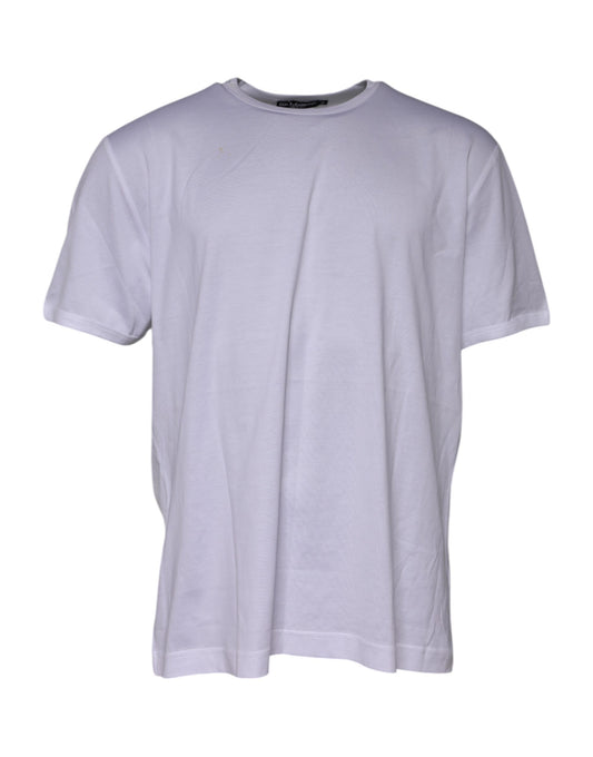 White Crew Neck Short Sleeves T-shirt