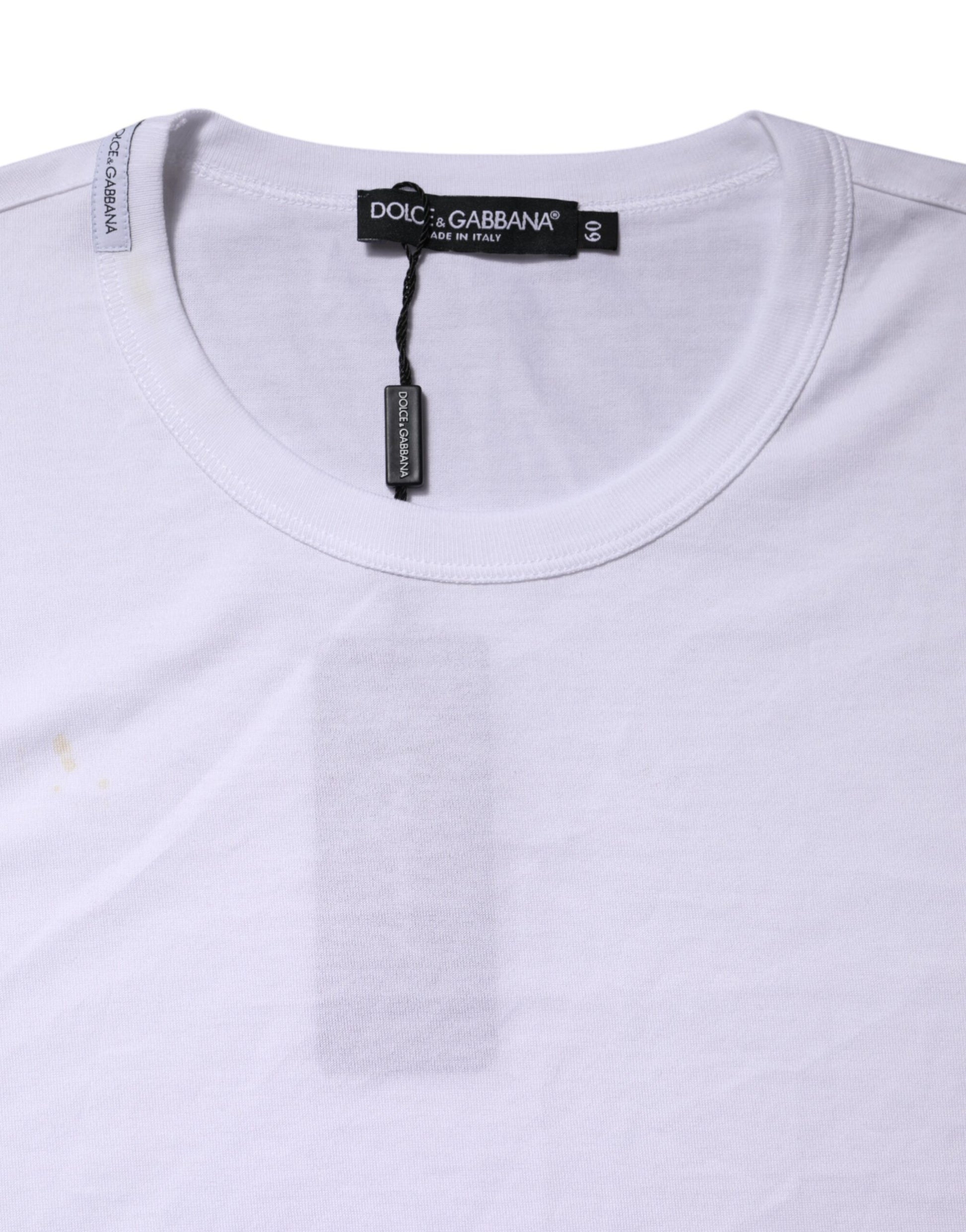 White Crew Neck Short Sleeves T-shirt